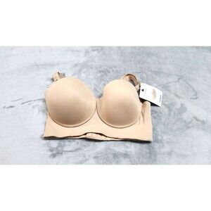 Leonisa Size 34 Beige Brown Strapless Contouring Bra NWT